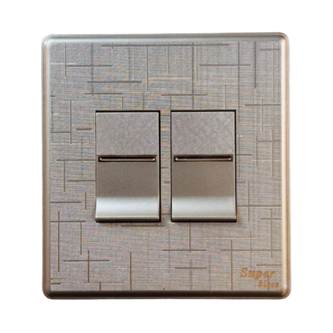 ​SK NOVA SERIES - Golden-2 GANG SWITCH