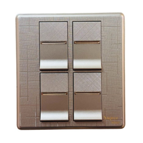 ​SK NOVA SERIES - Golden-4 GANG SWITCH
