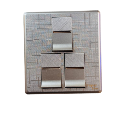 ​SK NOVA SERIES - Golden-3 GANG SWITCH