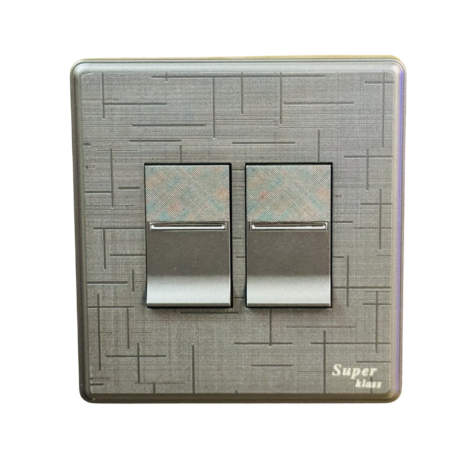 ​SK NOVA SERIES - Grey-2 GANG SWITCH