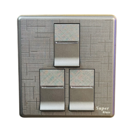 ​SK NOVA SERIES - Grey-3 GANG SWITCH
