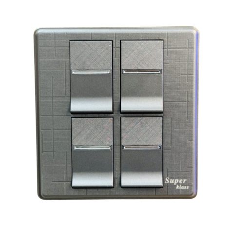 ​SK NOVA SERIES - Grey-4 GANG SWITCH