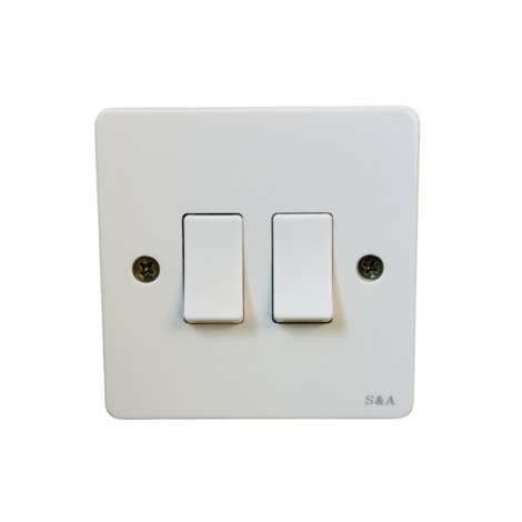 ​S&A LUXE SERIES-2 GANG SWITCH
